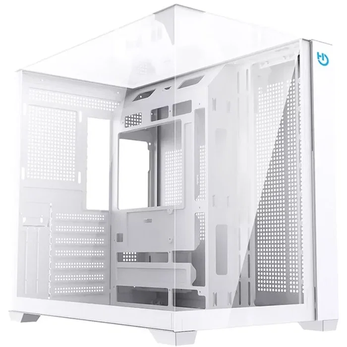 Hiditec SKY Caja Gaming Semitorre Blanca con Cristal Templado